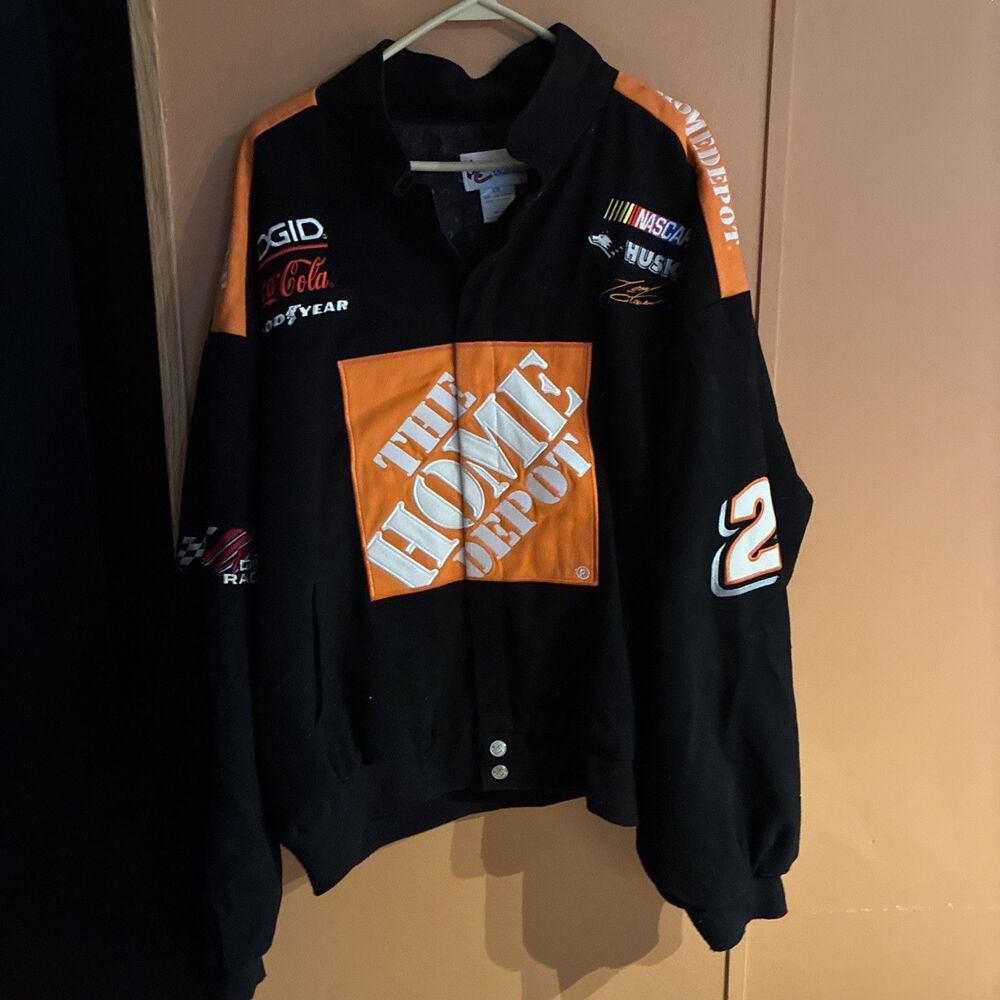 vtg Chase Authentics Tony Stewart Home Depot Racing Jacket xxl nascar coat 2xl